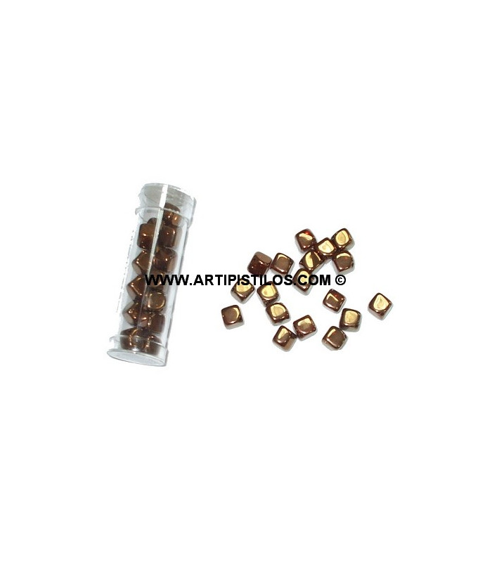 PERLES CUBE 8 MM.