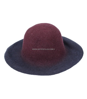 CAPELINE BICOLOR FEUTRE 100 % LAINE - 120 g