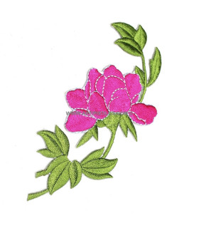 THERMOADHESIVE FLORAL APPLICATION 16 X 6 cm