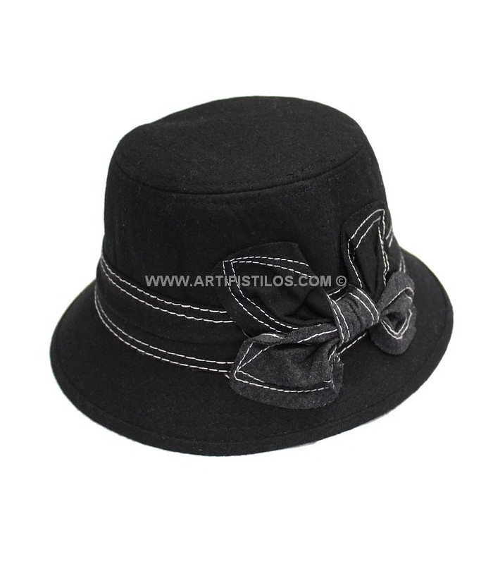 CHAPEAU FEMME AVEC BOUCLE
