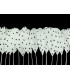 FRANGE DE PLUMES DE CANARD À POIS 25 CMS.