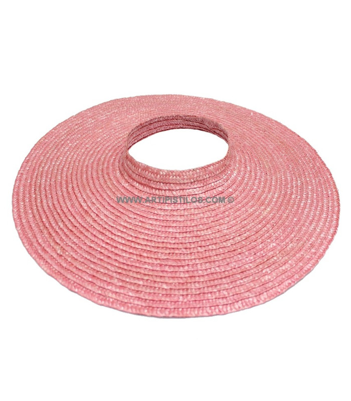 BORD DE CAPELINE EN PAILLE  Ø45 cms.