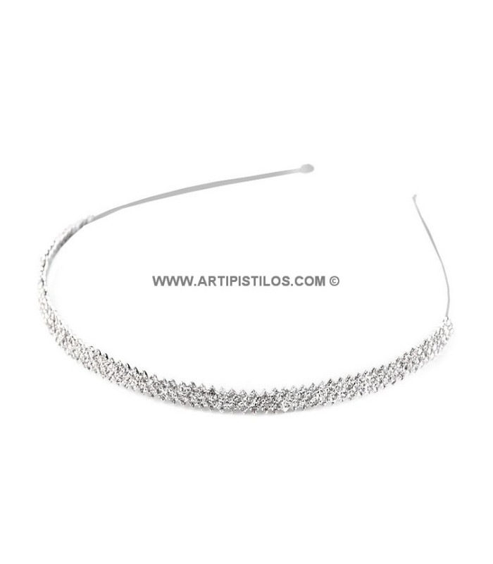 DIADÈME AVEC STRASS "GANTE"