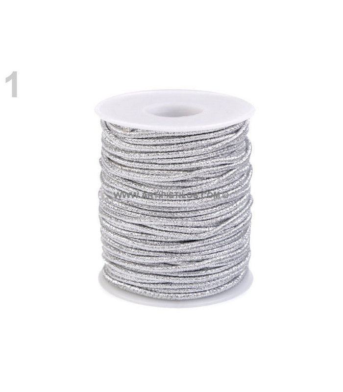 Caoutchouc élastique 2,0 mm lurex
