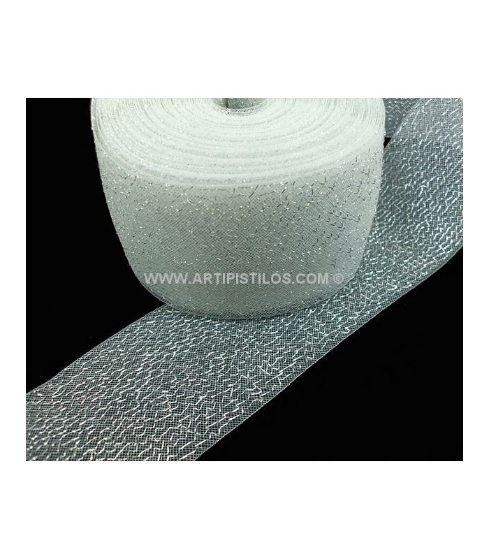 CRIN LUXE BLANC CASSÉ/ARGENT