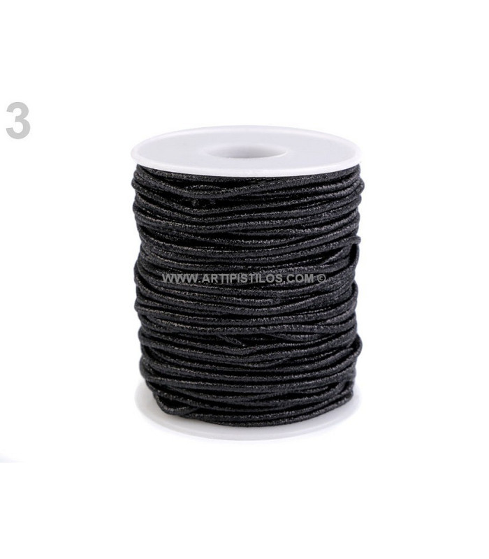 Caoutchouc élastique 2,0 mm lurex