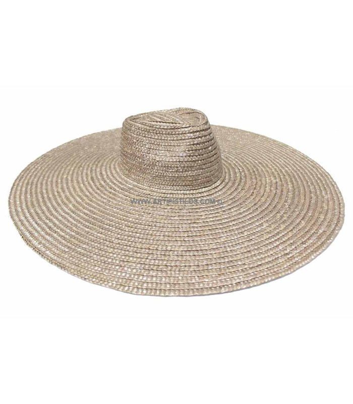 CHAPEAU DE PAILLE NATUREL "VANDELLAS"