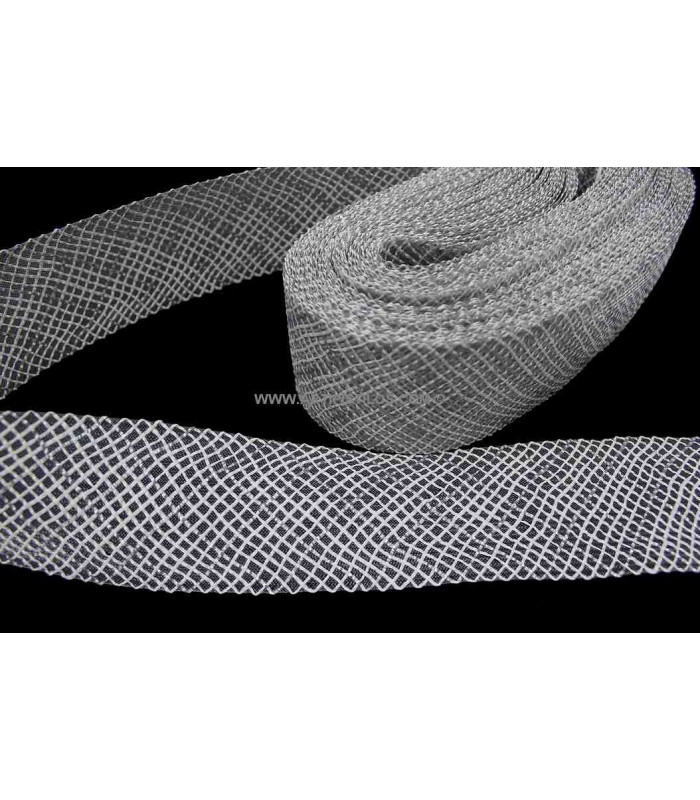 CRIN ROMBO CON RAFIA 7 cm