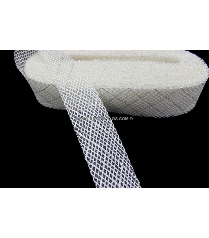 CRIN ROMBO CON RAFIA 7 cm