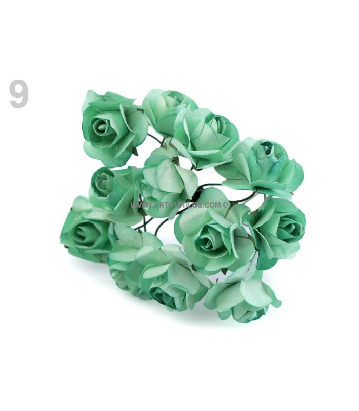 BOUQUET 12 MINIROSES IN TISSU