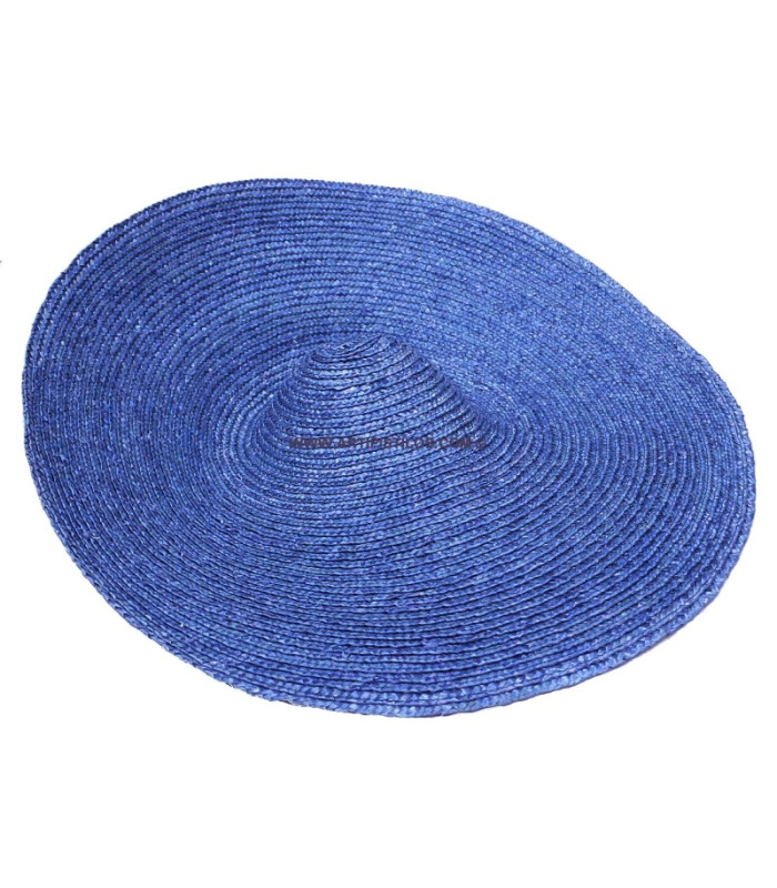CHAPEAU DE PAILLE NATUREL "SAUCER" 45 cms.