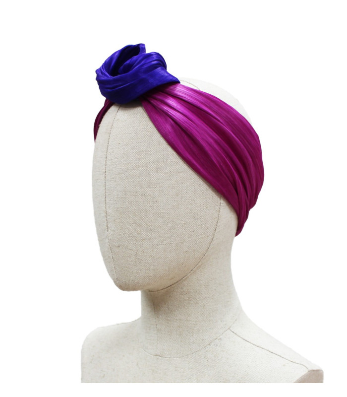 TURBAN ABACA SOIE