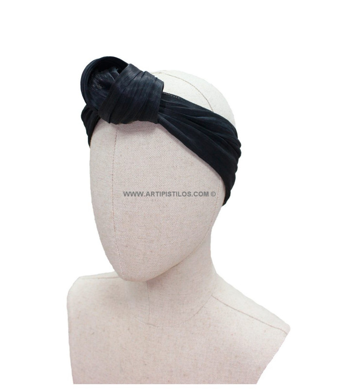 TURBAN ABACA SOIE