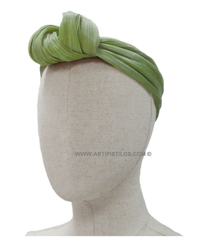 TURBAN ABACA SOIE
