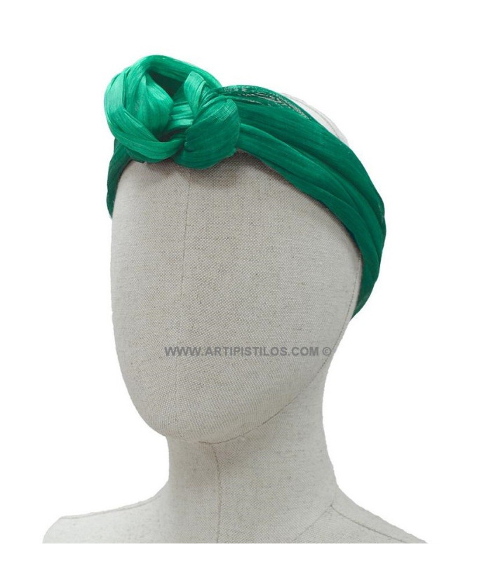 TURBAN ABACA SOIE