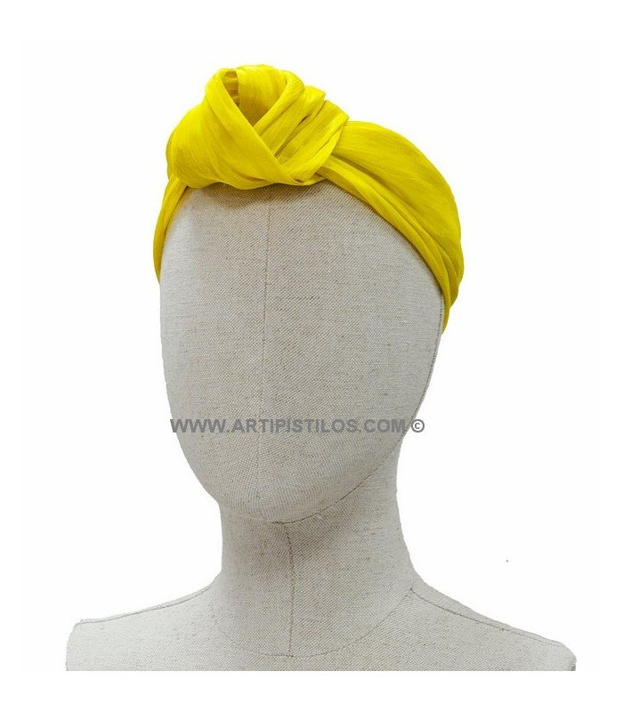 TURBAN ABACA SOIE