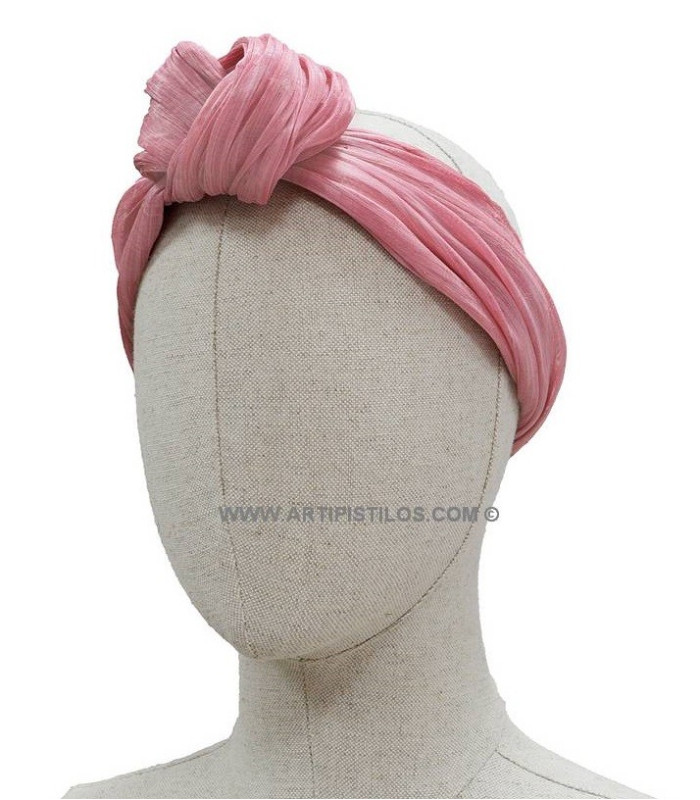 TURBAN ABACA SOIE