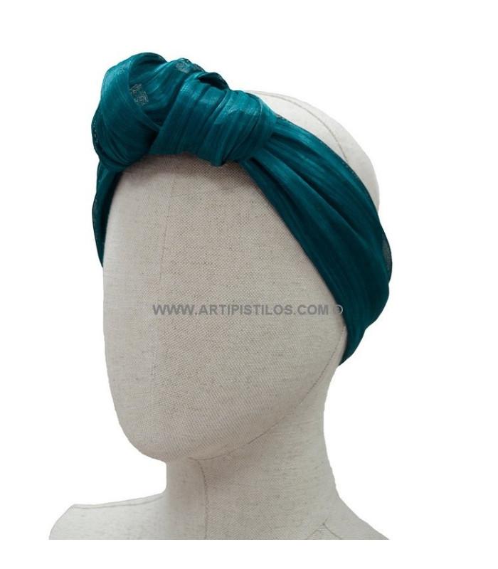 TURBAN ABACA SOIE