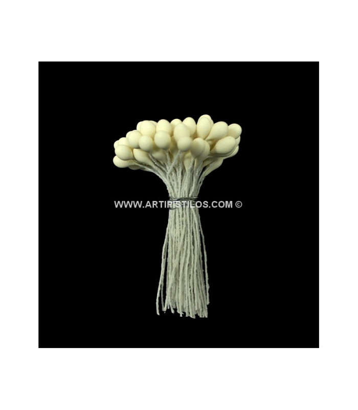 BOUQUET 90 PISTILS 5 MM. MAT TIGE FIL DE FER