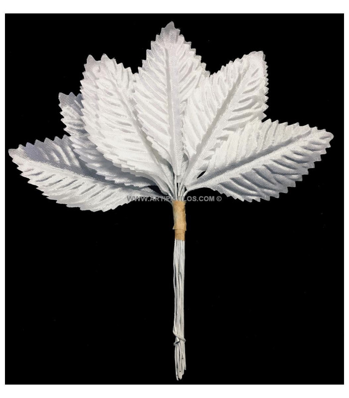 Bouuquet de 12 feuilles de satin