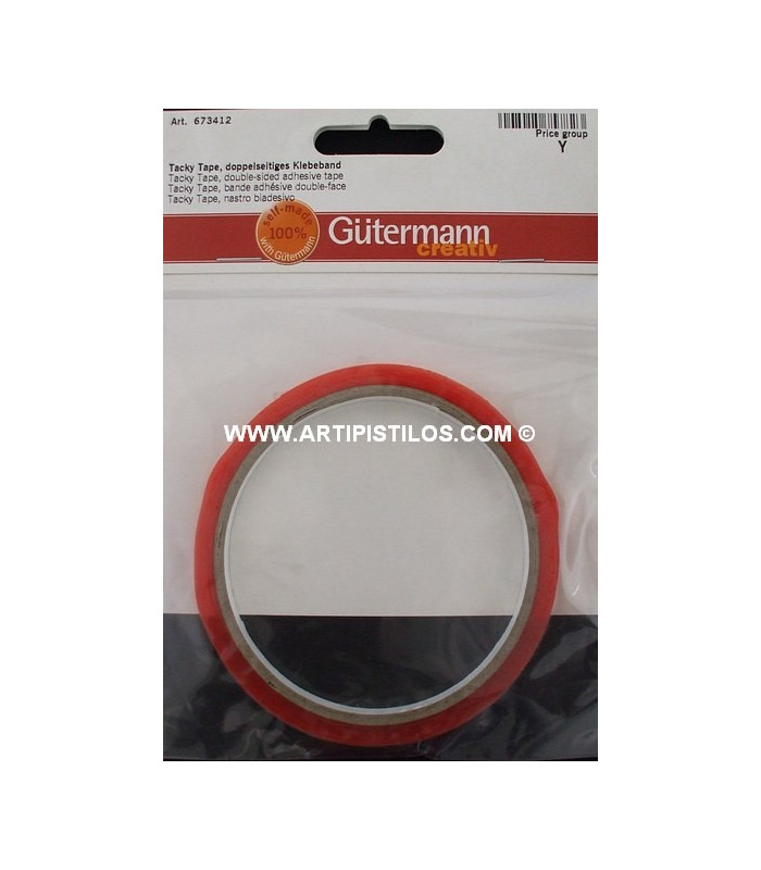 RUBAN ADHESIF DOUBLE FACE 12 MM.