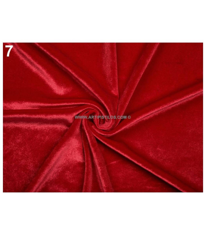 Tissu velours élastique