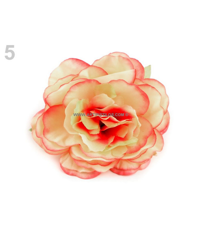 ROSE EN TISSU 65 MM