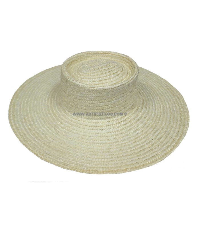 Chapeau tressé en paille naturelle "KHATARINA"