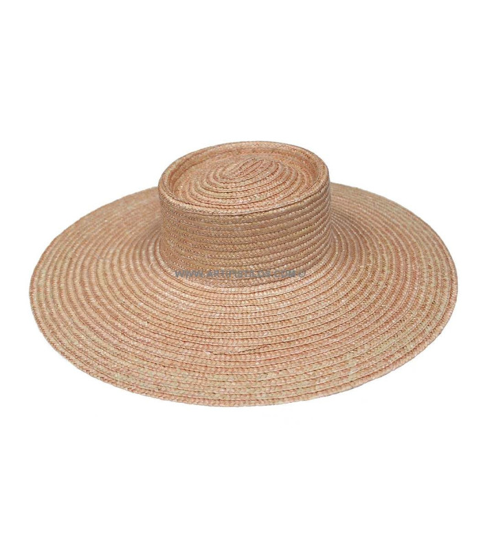Chapeau tressé en paille naturelle "KHATARINA"