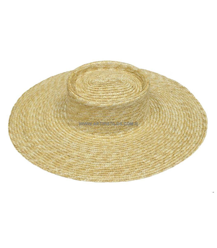 Chapeau tressé en paille naturelle "KHATARINA"