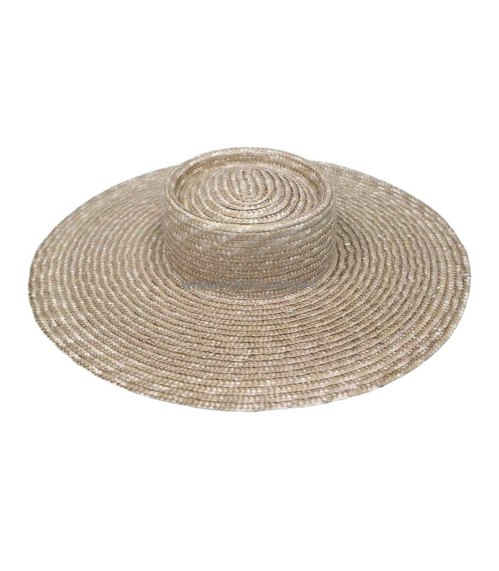Chapeau tressé en paille naturelle "KHATARINA"