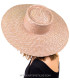 Chapeau tressé en paille naturelle "KHATARINA"