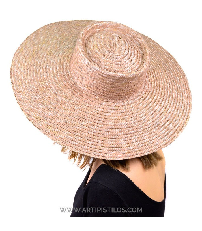 Chapeau tressé en paille naturelle "KHATARINA"