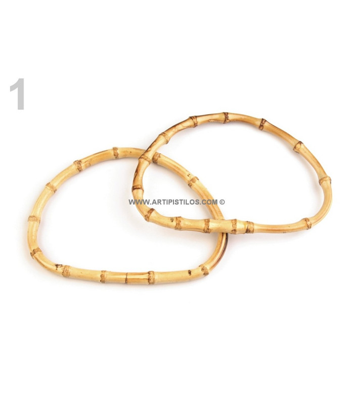 Poignées en bambou 13,5 x 20 cm