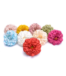 Zinnia en tissu 8.5 CM