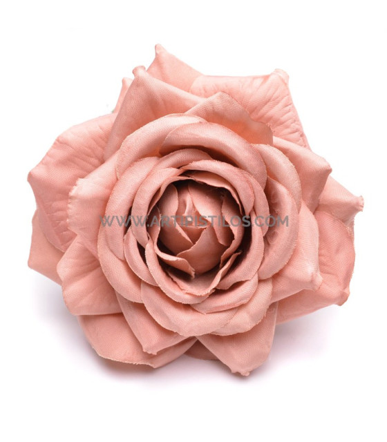 Rosse En Tissu "royal" 10.5 Cm Coral - Fleurs En Tissu - plastique