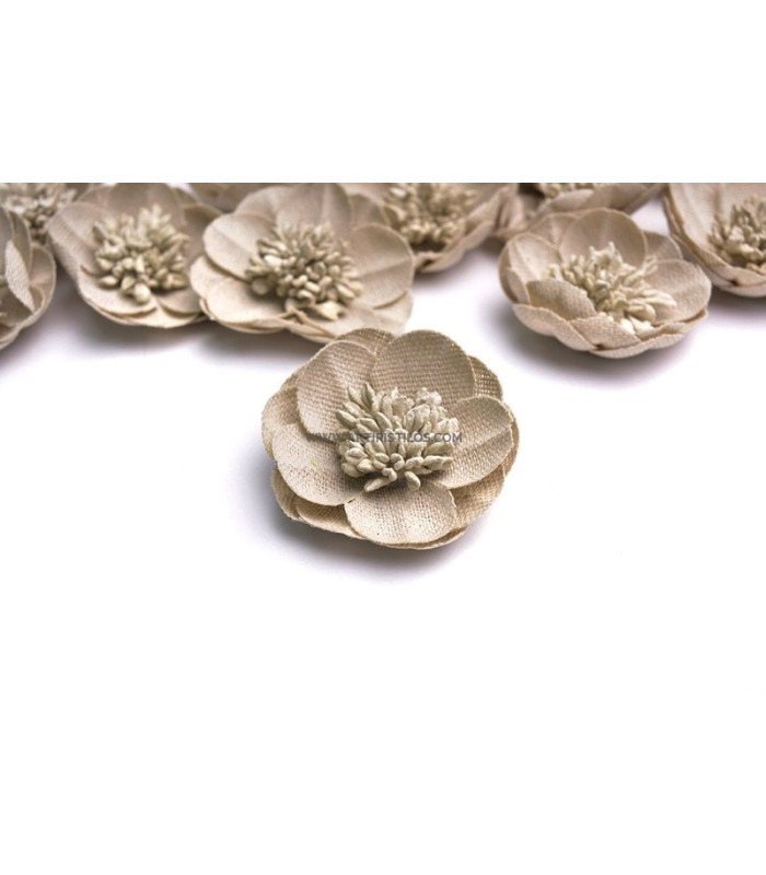 SIMILICUIR FLEUR "LOTUS"