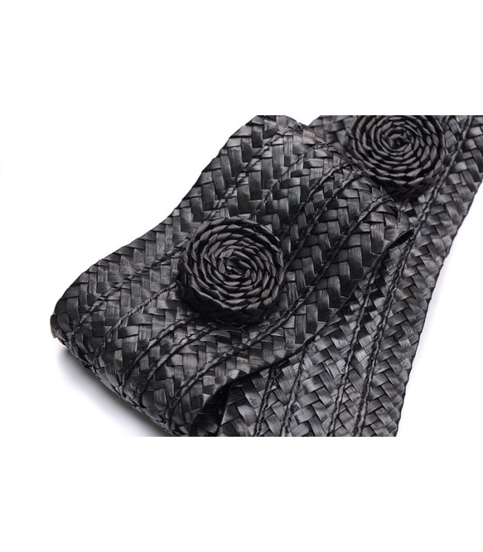Ornement tressé en paille naturelle "CEINTURE"