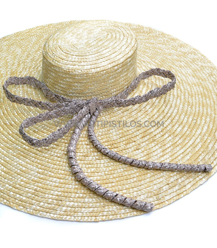 Ornement tressé en paille naturelle "TIRABUZÓN"