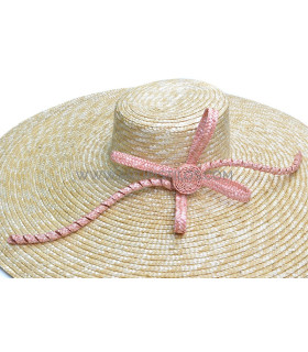 Ornement tressé en paille naturelle "ASPAS"