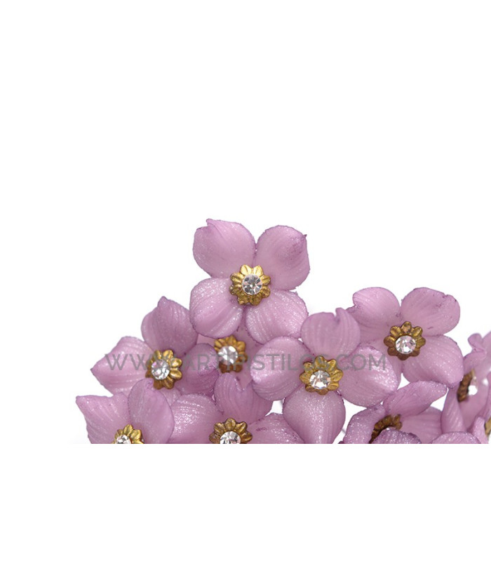 FLEUR DE PORCELAINE FRAISE 2 CM