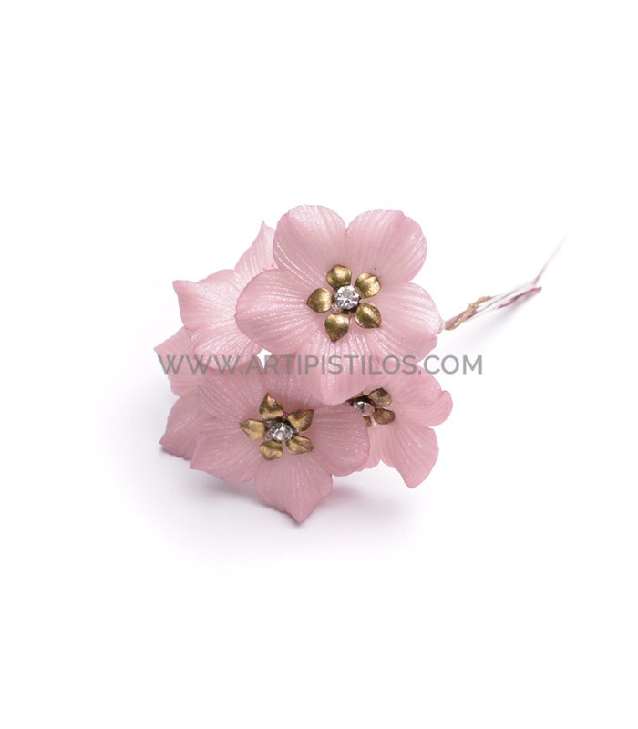 FLEUR DE PORCELAINE FRAISE 3 CM