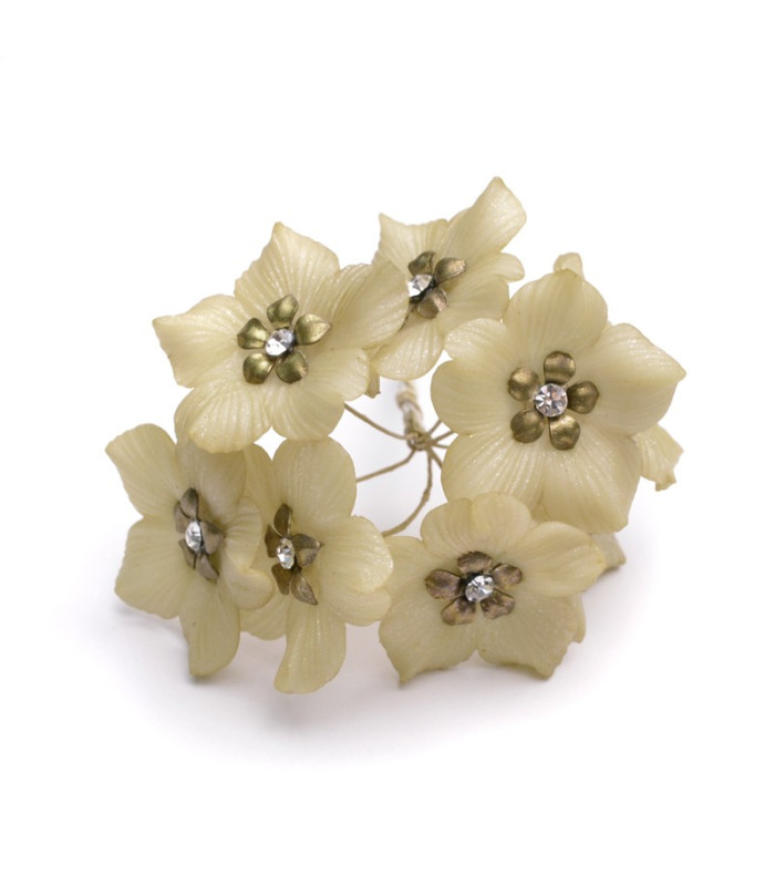 FLEUR DE PORCELAINE FRAISE 3 CM
