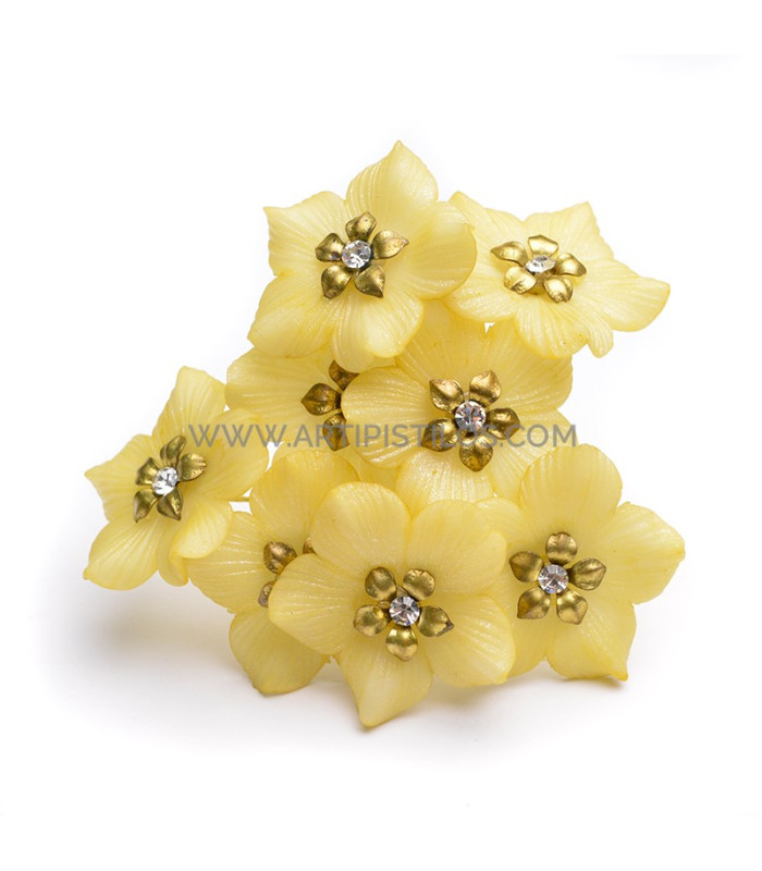FLEUR DE PORCELAINE FRAISE 3 CM