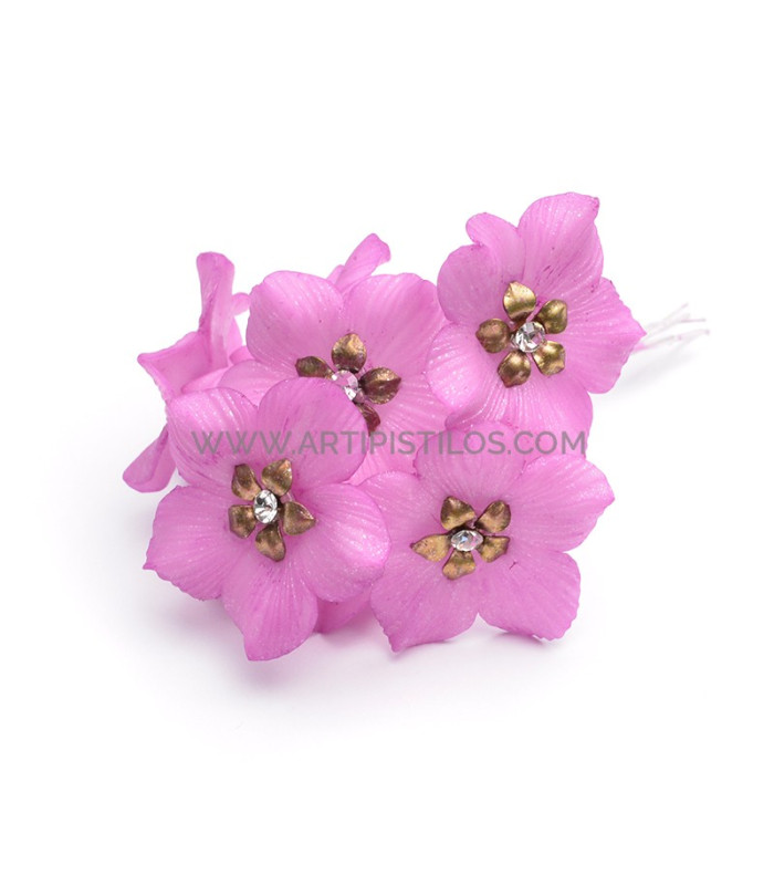 FLEUR DE PORCELAINE FRAISE 3 CM