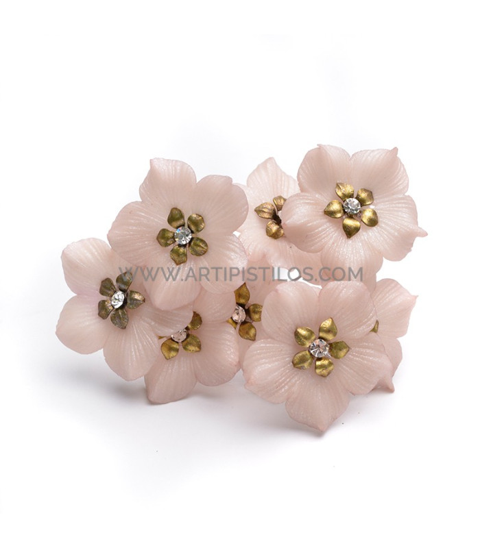 FLEUR DE PORCELAINE FRAISE 3 CM