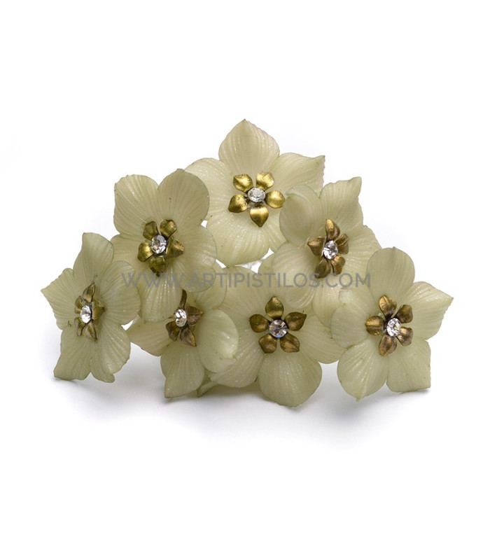 FLEUR DE PORCELAINE FRAISE 3 CM