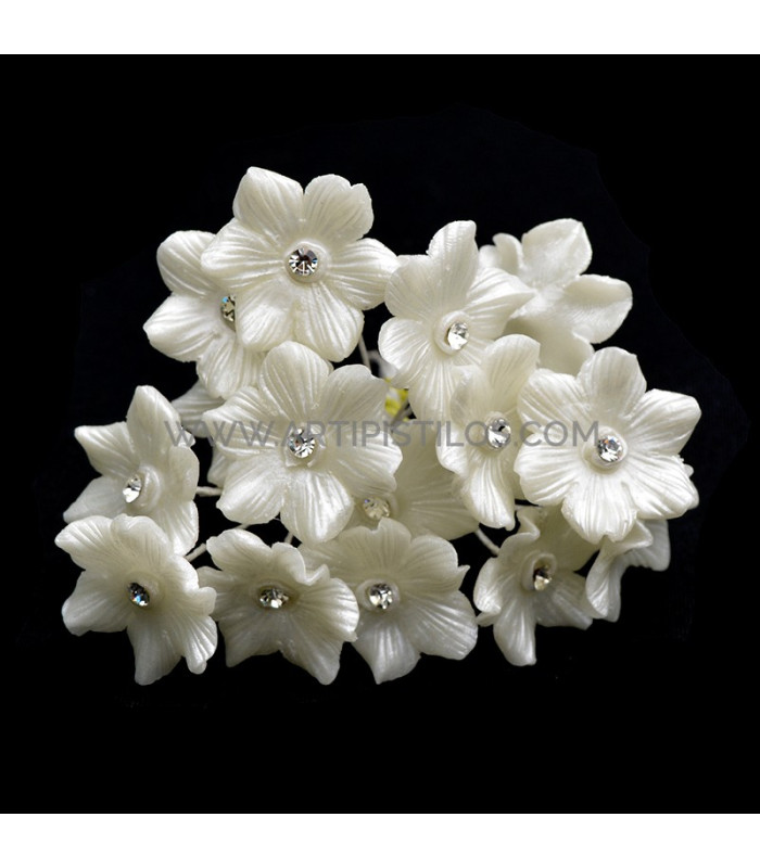 FLEUR DE PORCELAINE DE COULEUR 2,4 CM