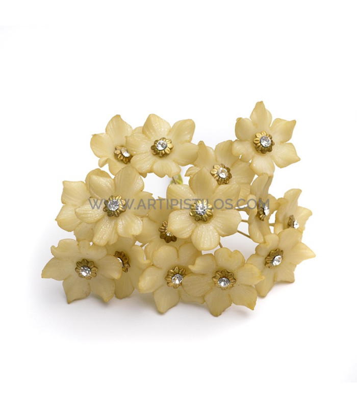FLEUR DE PORCELAINE DE COULEUR 2,4 CM