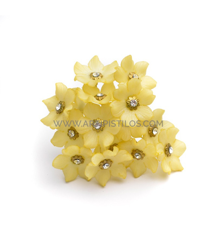 FLEUR DE PORCELAINE DE COULEUR 2,4 CM